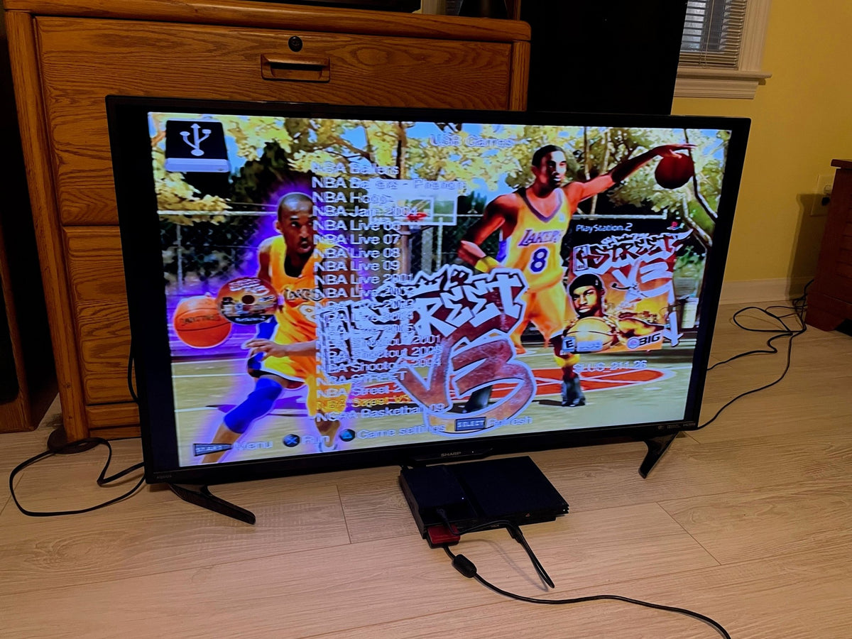 2TB Modded PS2 Slim Console - 100s of PS2 Titles - 1000s of Titles - Retro Modd