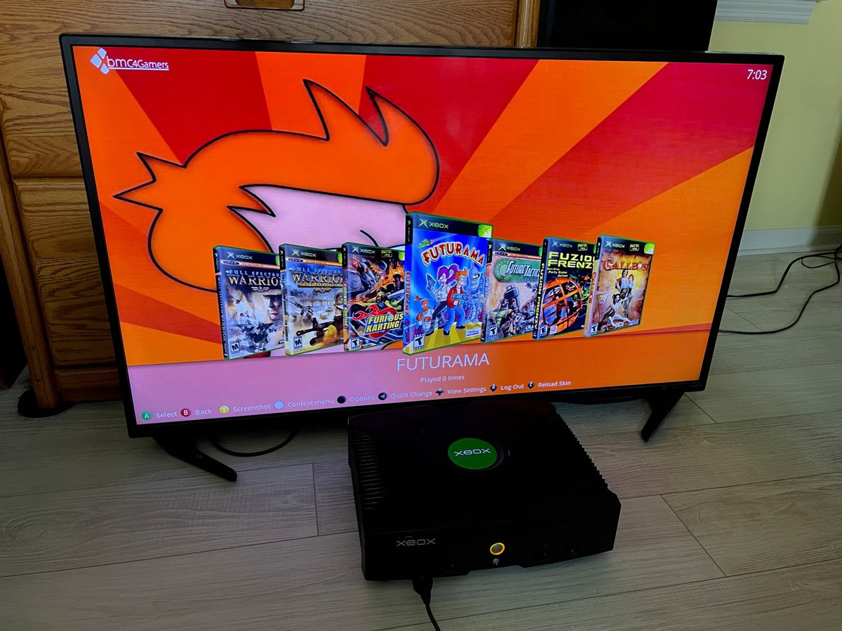 8TB Cerbios Modded Xbox - 2 OEM Controllers HDMI AC - All US Xbox Titles 80,000+ Titles - Retro Modd