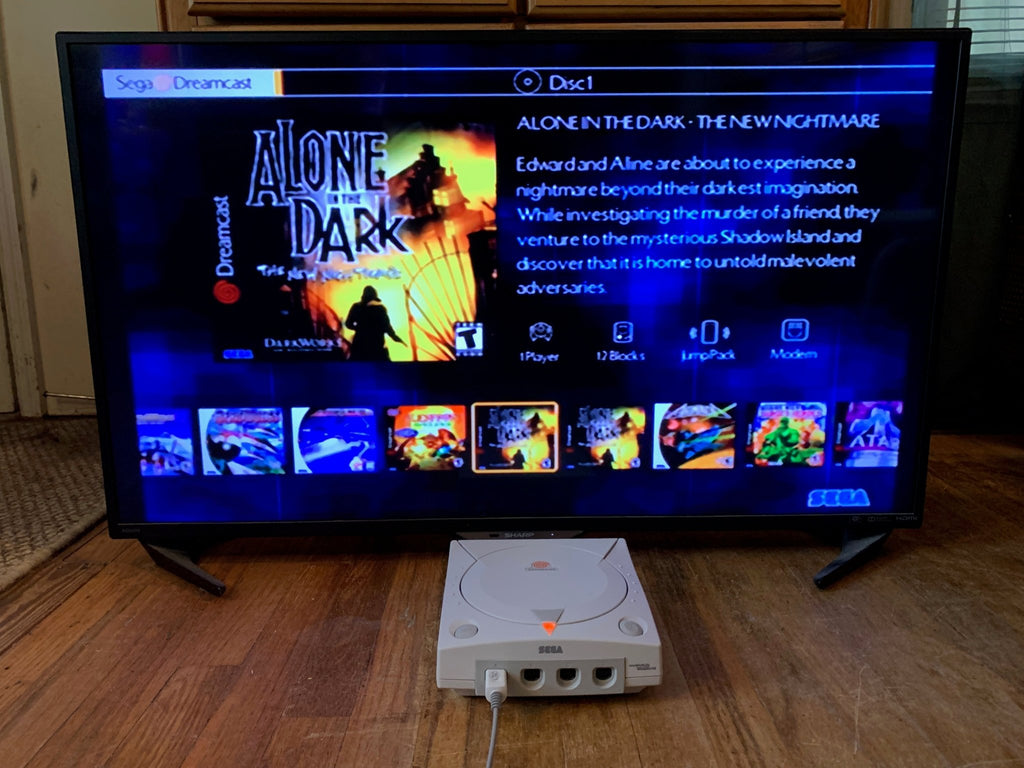 MODDED DREAMCAST CONSOLE - ALL US DREAMCAST TITLES - 2000+ RETRO TITLES (CONSOLE ONLY) - Retro Modd