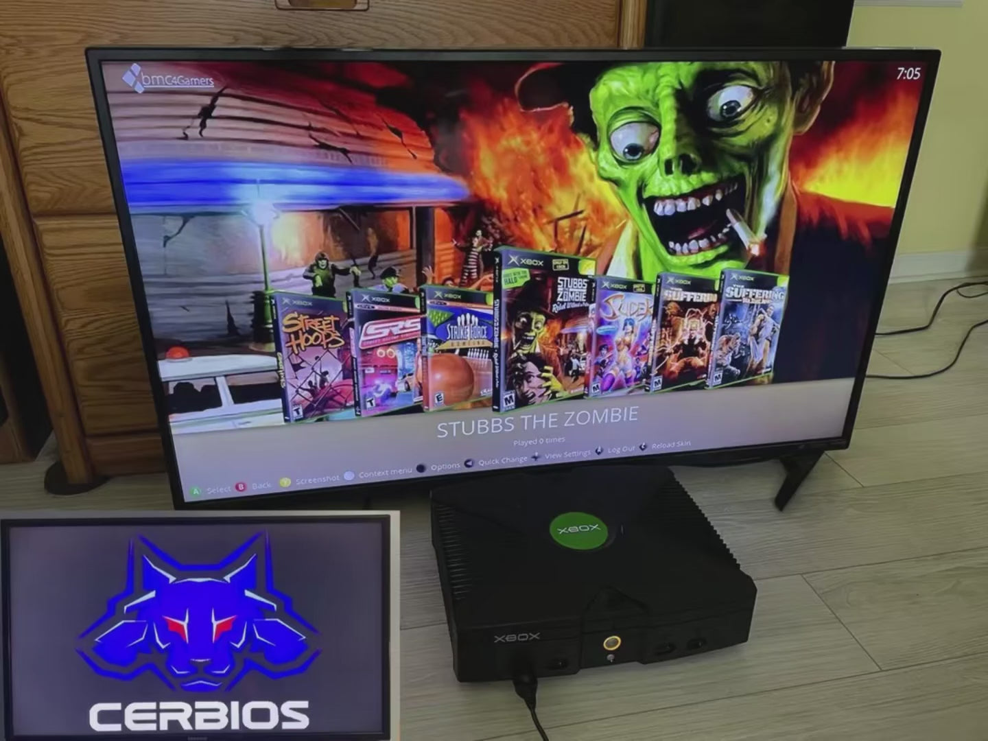 8TB Cerbios Modded Xbox Console - All US Xbox Titles + 80,000 Retro Titles (Console Only)