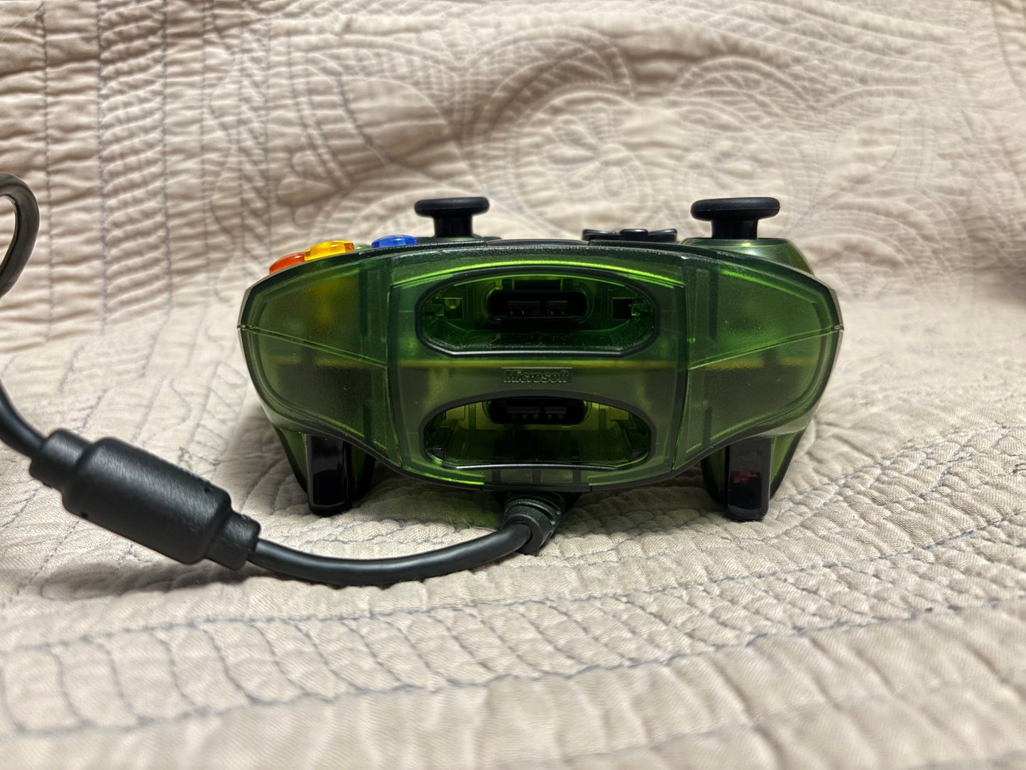 Limited Edition Green Halo OG Xbox Controller with Break Away Cable - Retro Modd