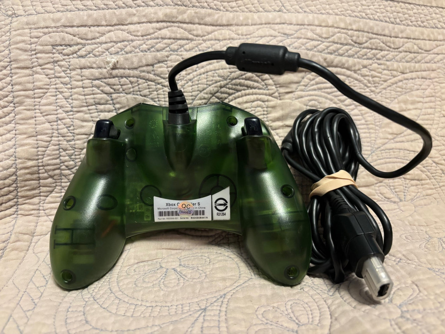 Limited Edition Green Halo OG Xbox Controller with Break Away Cable - Retro Modd
