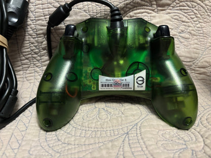 Limited Edition Green Halo OG Xbox Controller with Break Away Cable - Retro Modd